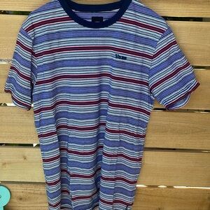 Vans Striped Mini Checker Detail TShirt
